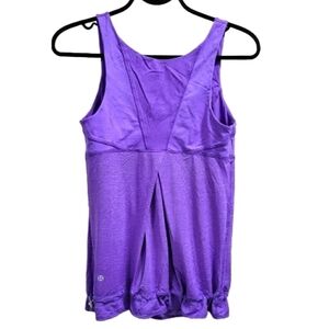Lululemon Run: Ta Ta Topper | size 8 | Workout tank top | purple